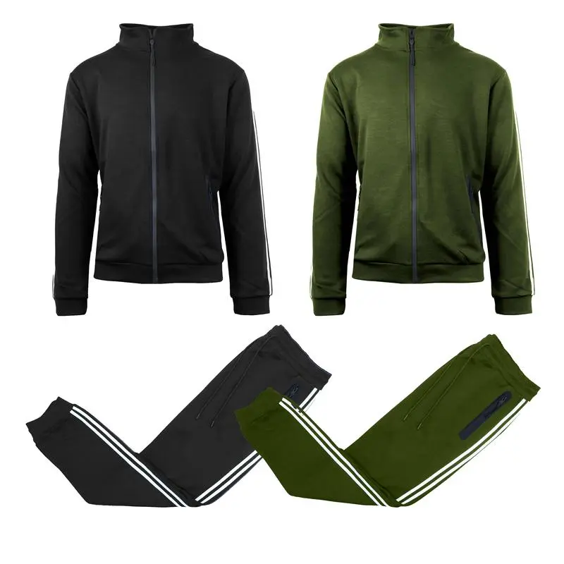 ⚠️Men’s 4-Piece Fleece Zip Hoodie & Jogger Sets