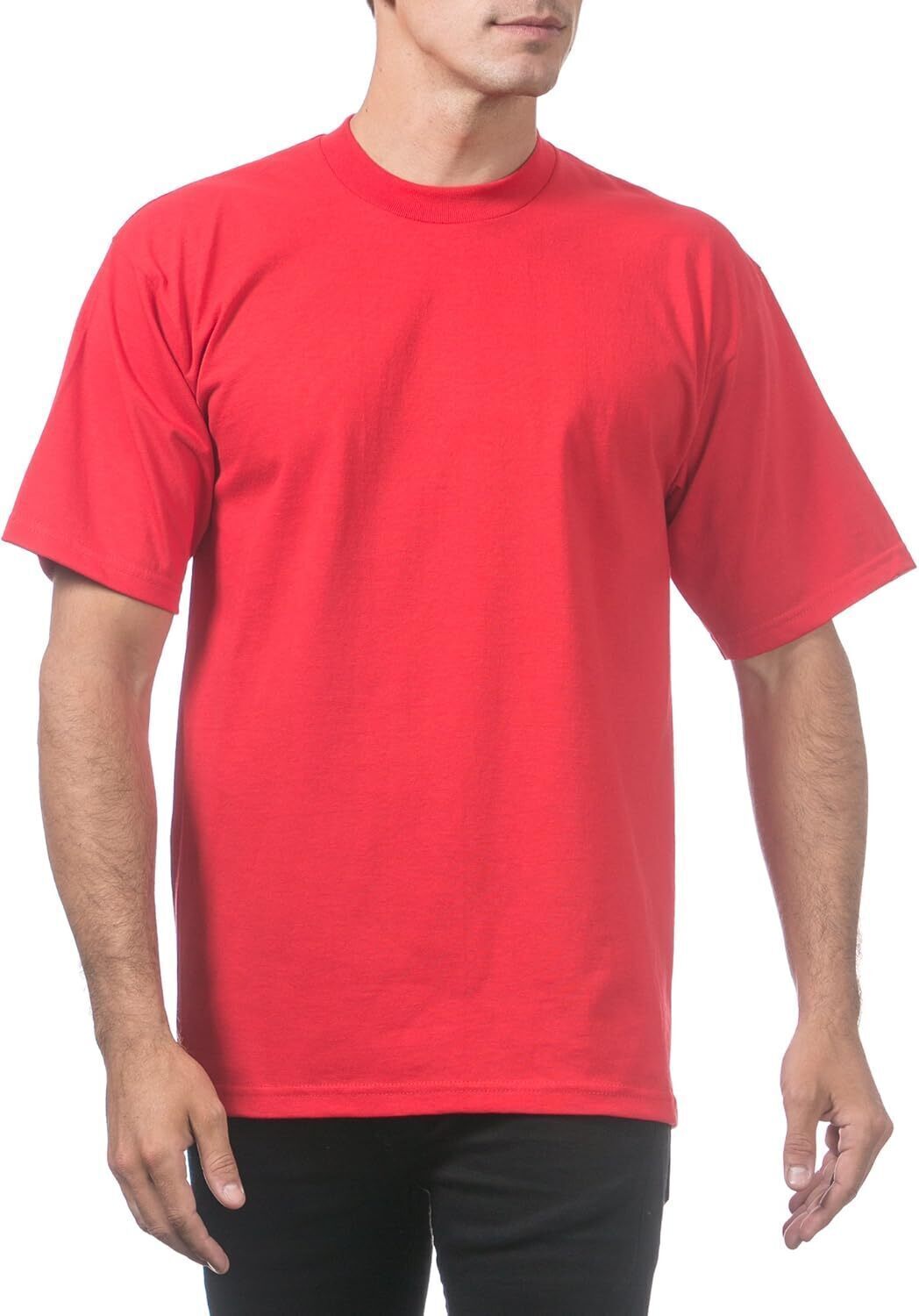 ☀Men's Heavyweight Cotton Short Sleeve Crew Neck T-Shirt