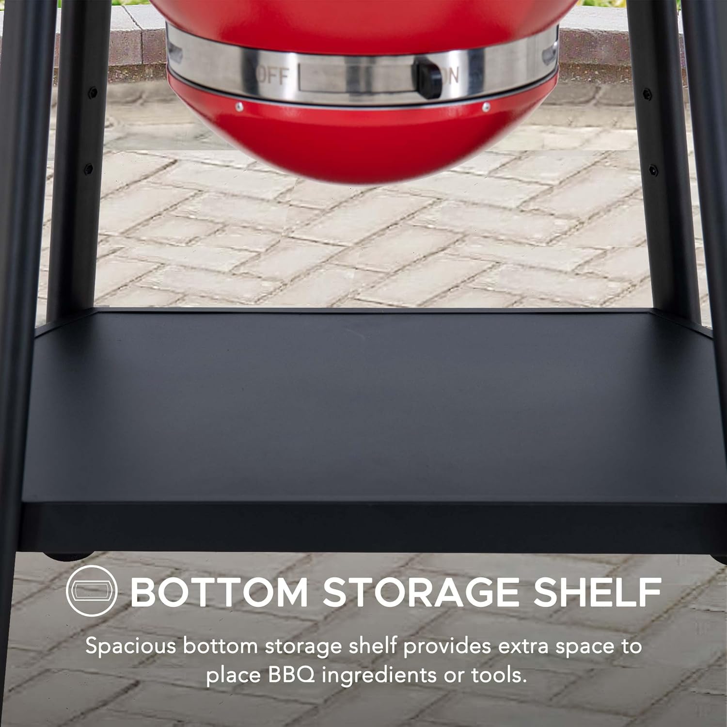 20-inch (approx. 50.8 cm) Kamado Charcoal Grill with Pizza Stone, Ultimate Outdoor Grill Egg Grill and Wheeled Smoke Unit