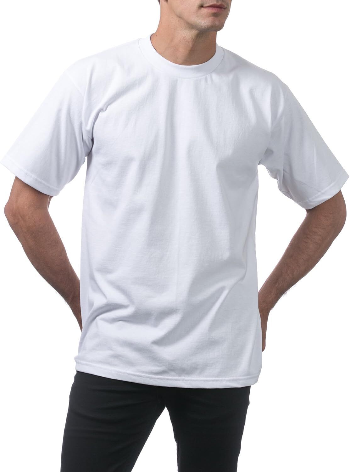 ☀Men's Heavyweight Cotton Short Sleeve Crew Neck T-Shirt