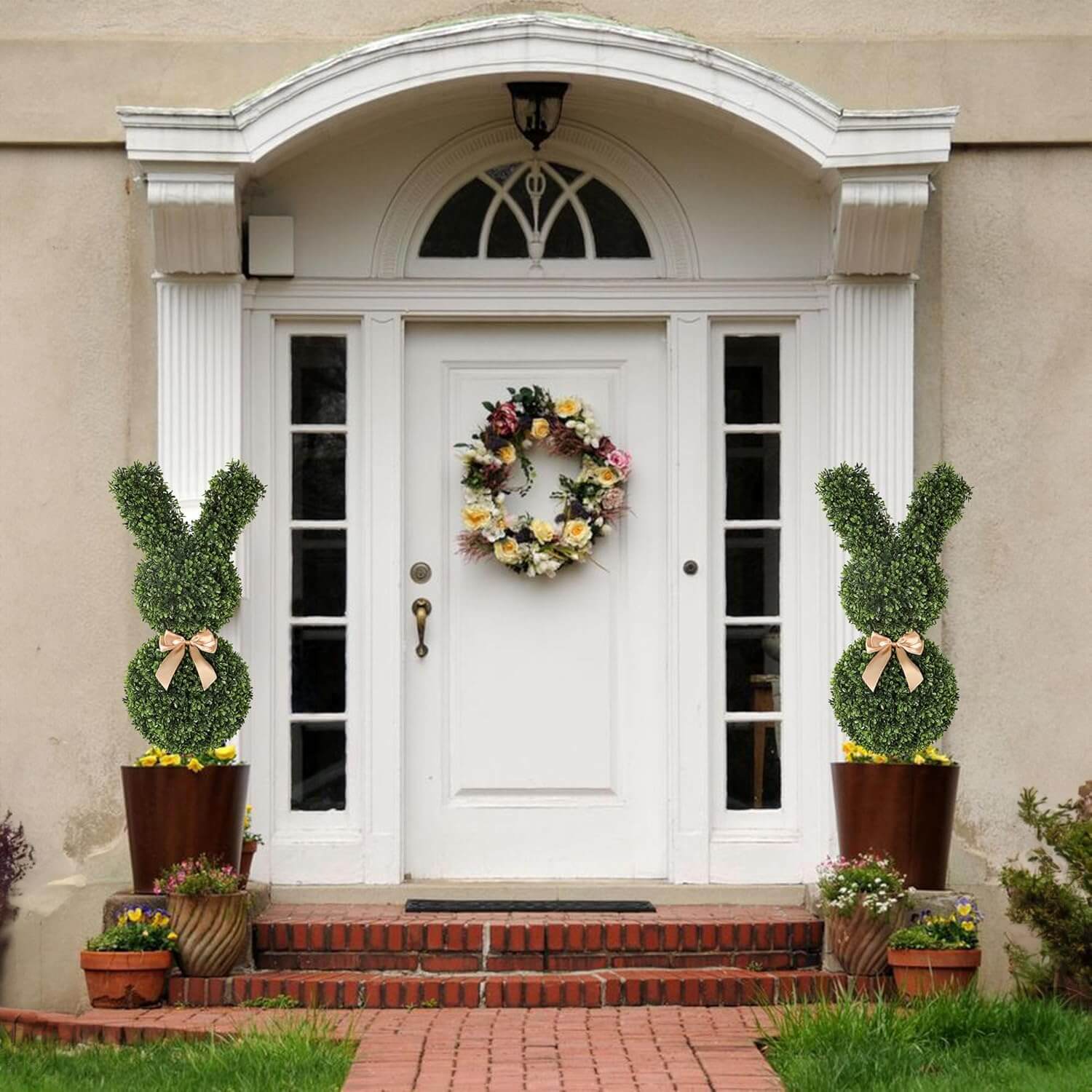 🎁Clearance Sale🌳🐇36"Artisan Crafted Bunmy Tepiary Trees 💥(Buy 2 Free home delivery)