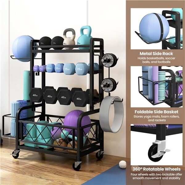  Dumbbell Rack Yoga Mat Storage Rack