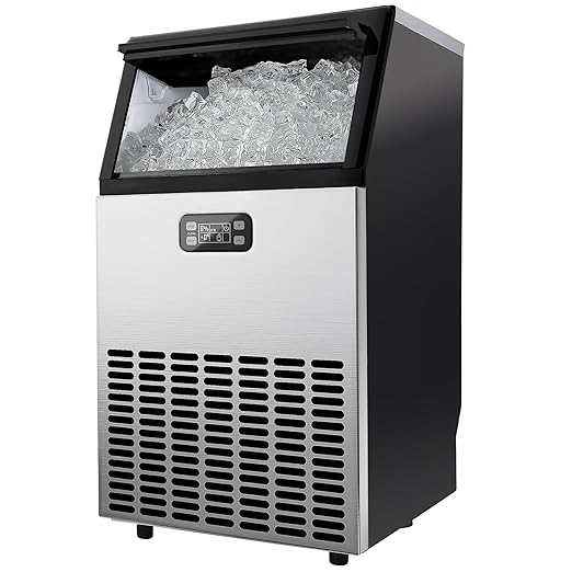 🔥 Limited-Time Deal – Save Up To 80% !100LBS/200LBS/265LBS  Freestanding Commercial Ice Maker