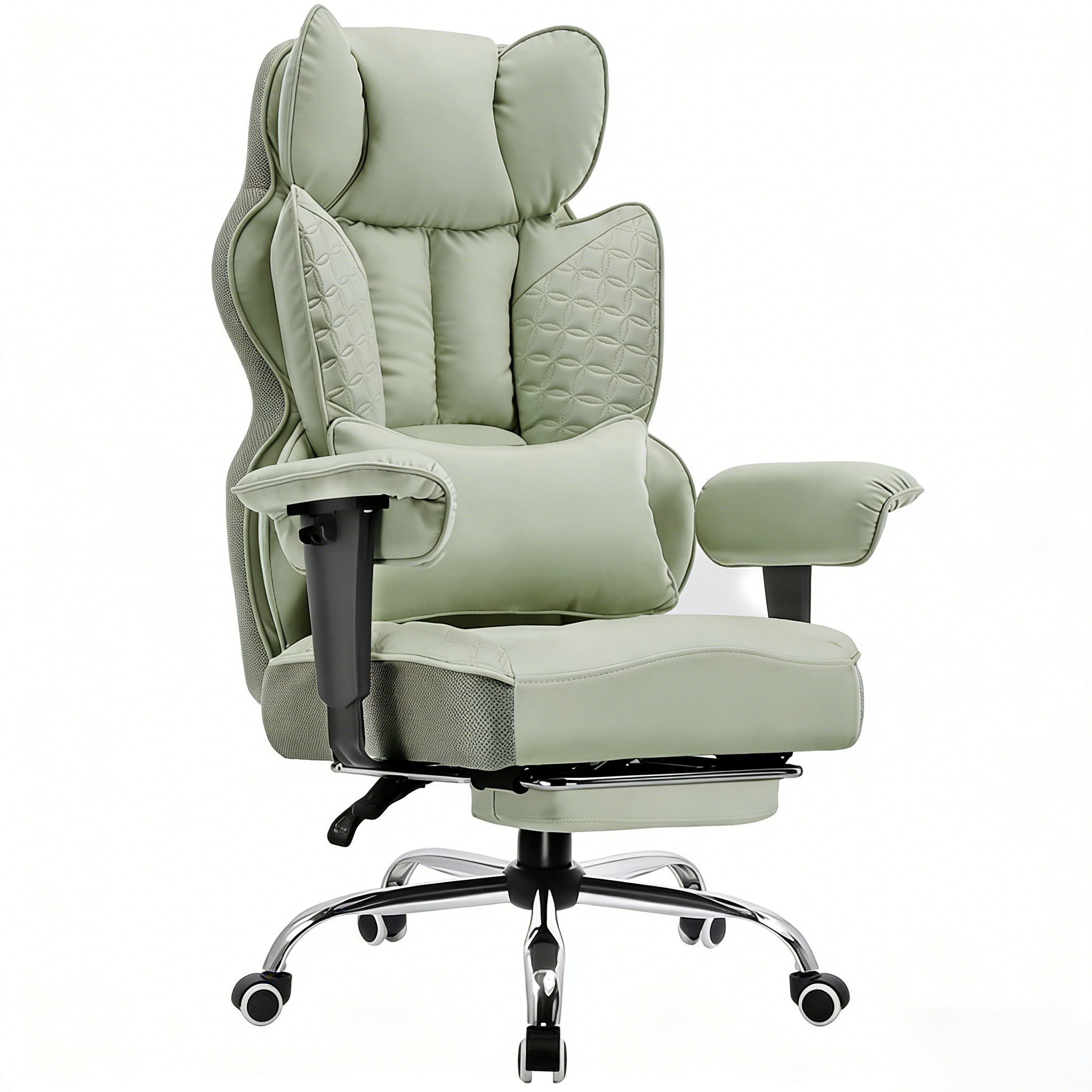Upgraded Big and Tall Office Chair 400LBS with Pillow, Adjustable Armrest CH510