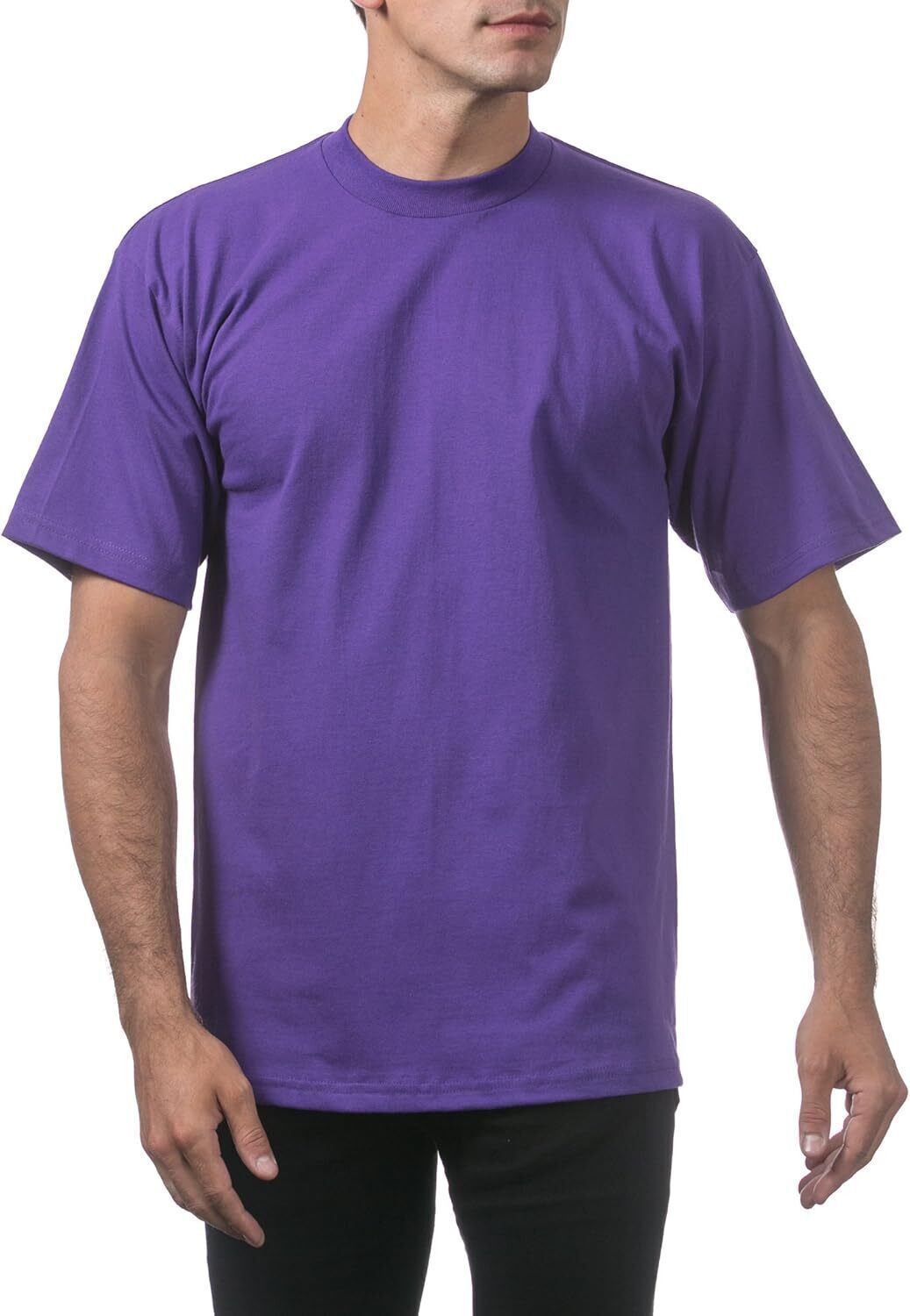 ☀Men's Heavyweight Cotton Short Sleeve Crew Neck T-Shirt