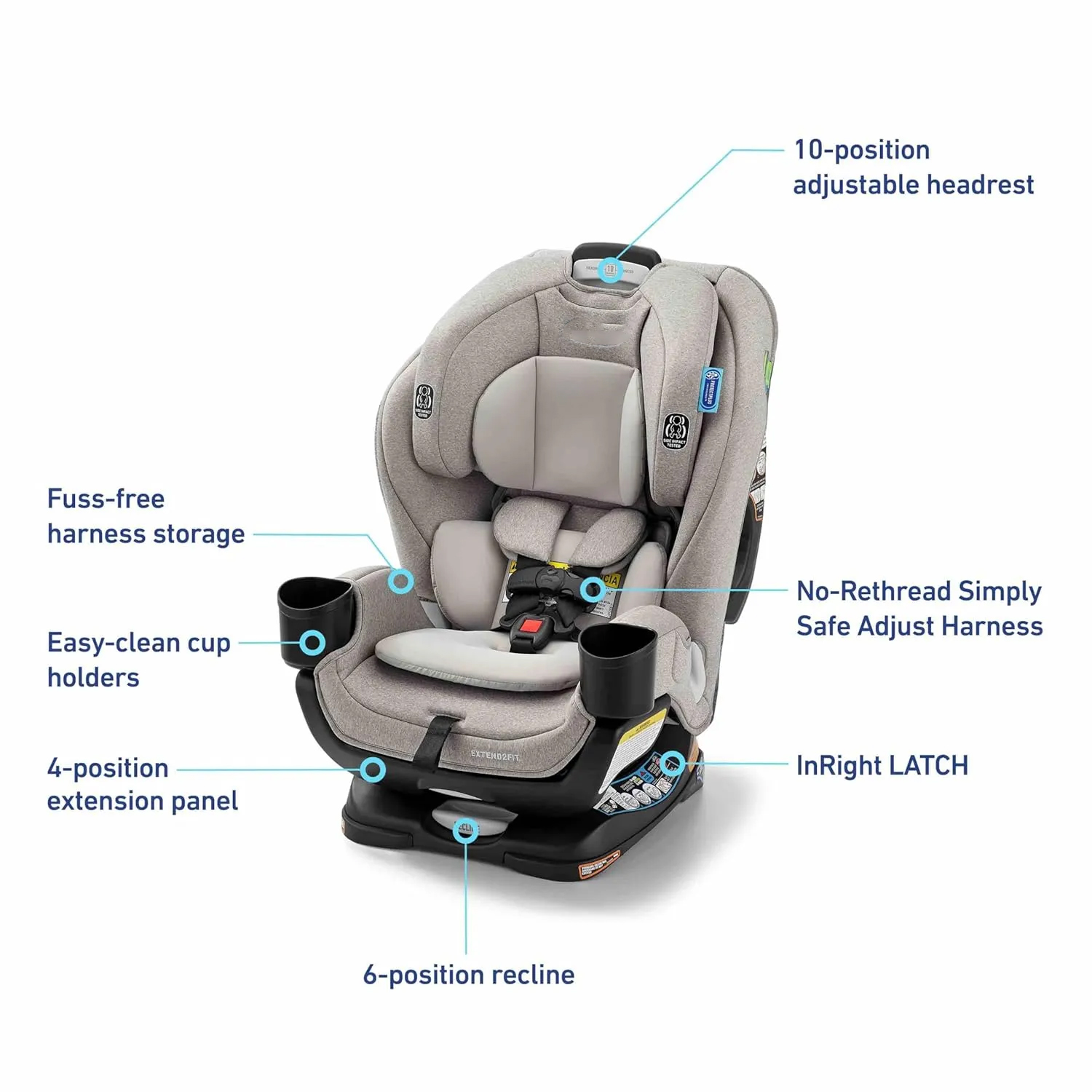 🔥Spring Fresh Sale 🎁-- Extend2Fit Convertible Baby Car Seat