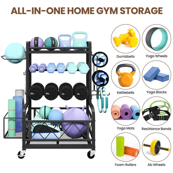  Dumbbell Rack Yoga Mat Storage Rack