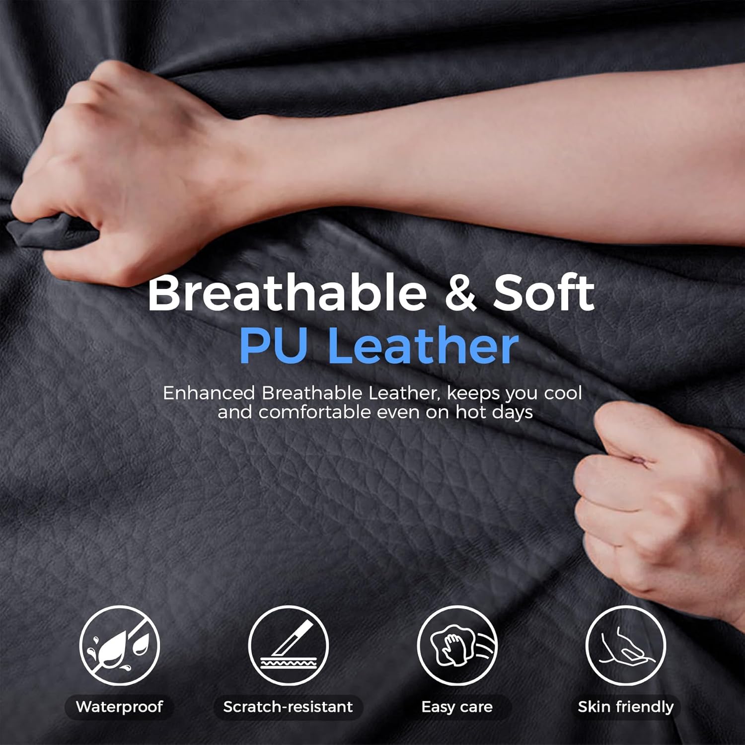 Upgraded Big and Tall Office Chair 400LBS with Pillow, Adjustable Armrest CH510