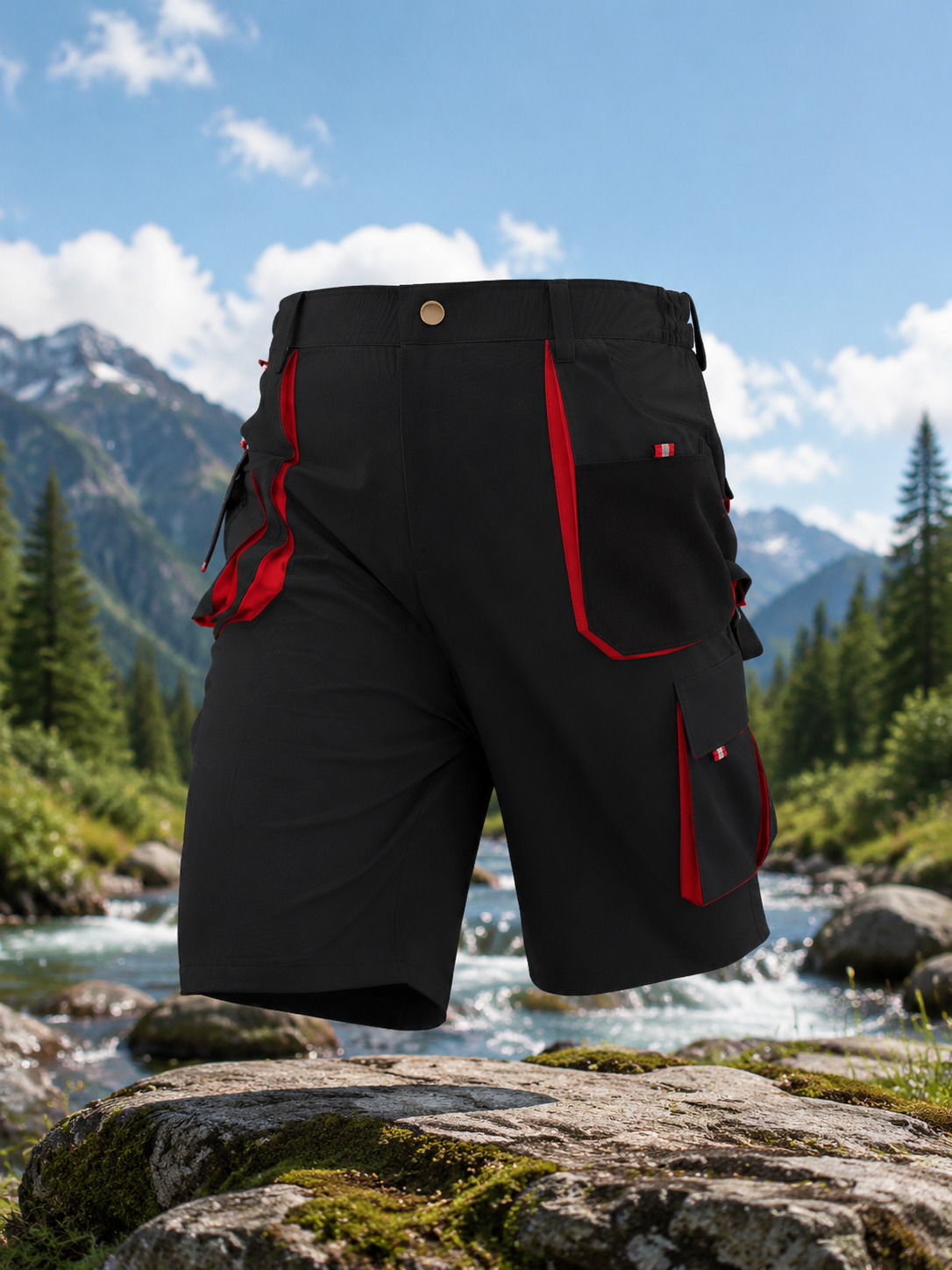 Men'S Cargo Work Shorts, Loose Fit Multi-Pocket Tactical Shorts, Durable Summer Hiking Utility Shorts