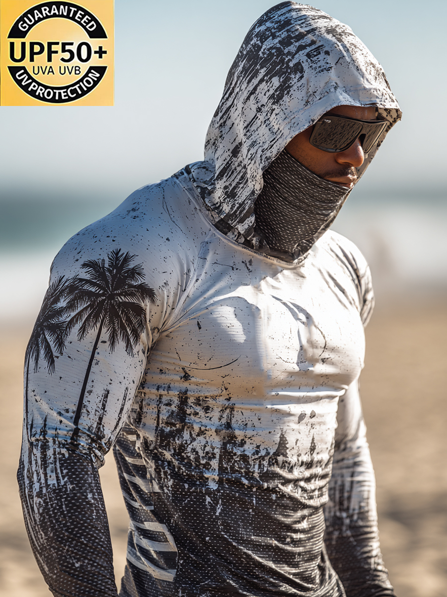 Men's Ultra-Cool Breathable Sun Protection Hoodie-SunSeaUp