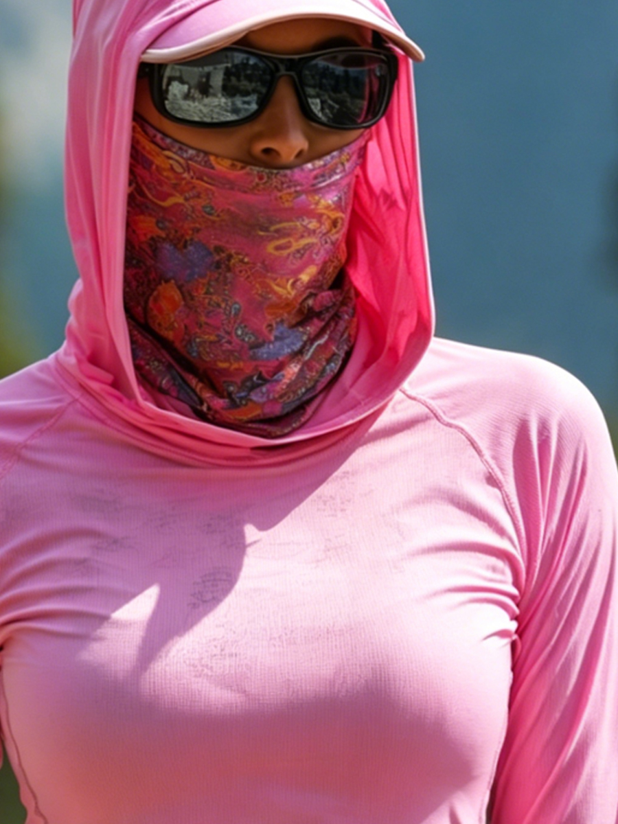 Women's Solid Color Cool Breathable Sun Protection Hoodie-SunSeaUp