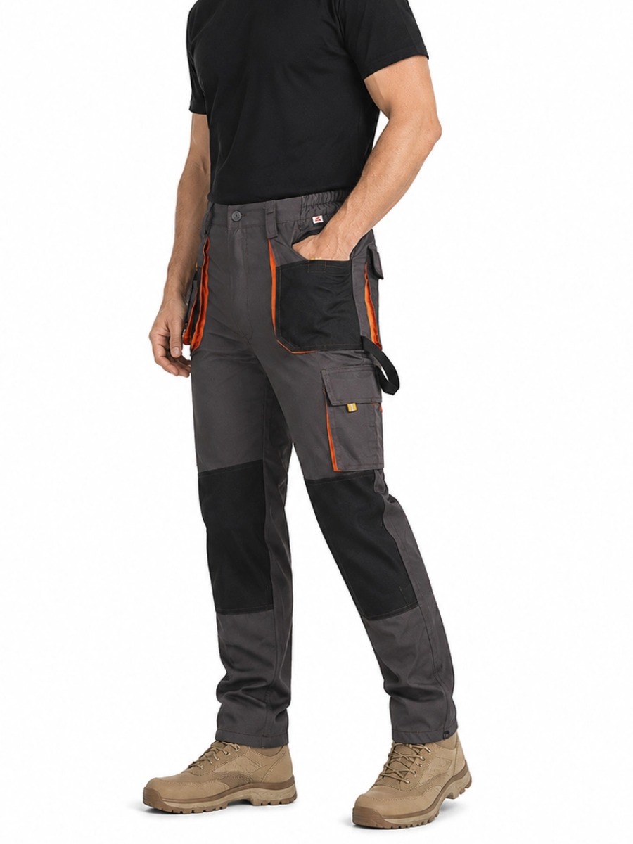 Men's Tactical Cargo Pants, Wear-Resistant Mechanic Workwear Trousers for Men