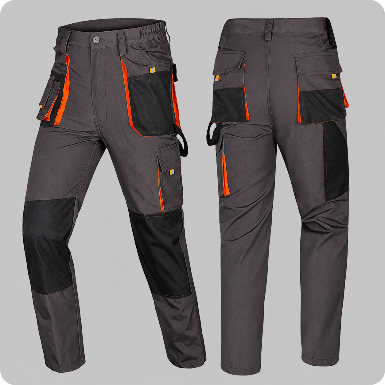Men's Tactical Cargo Pants, Wear-Resistant Mechanic Workwear Trousers for Men