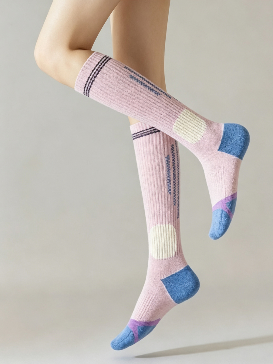 Women'S Professional Calf-Length Compression Socks For Running, Jump Rope, And Yoga – Slimming Athletic Socks