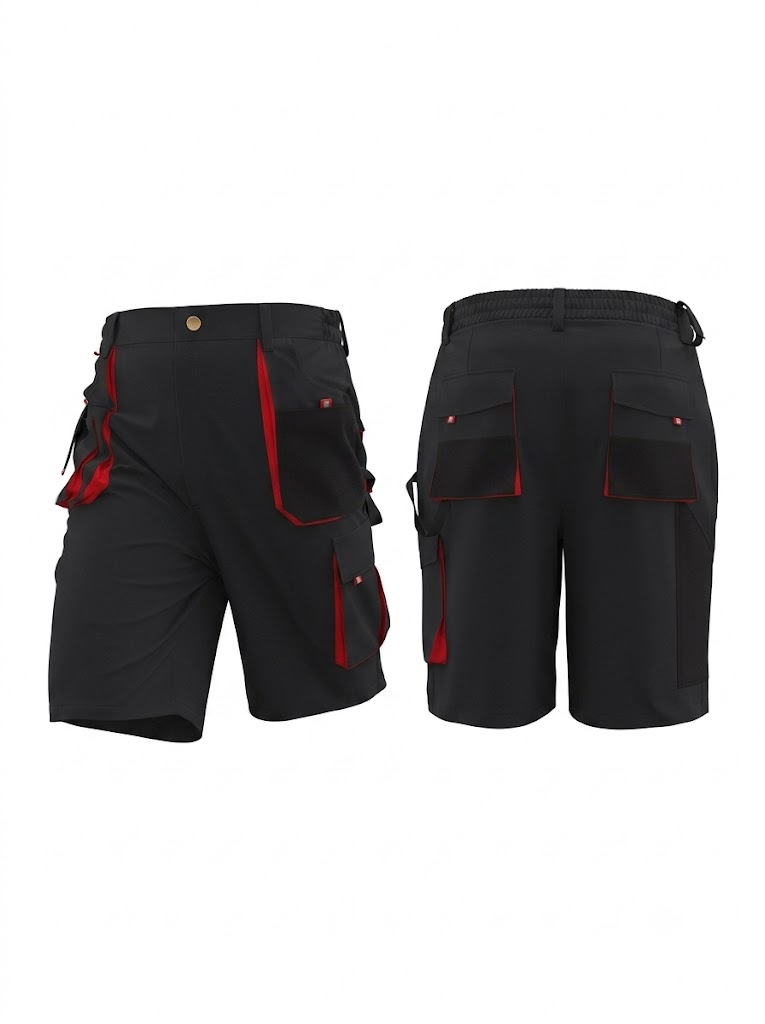 Men'S Cargo Work Shorts, Loose Fit Multi-Pocket Tactical Shorts, Durable Summer Hiking Utility Shorts