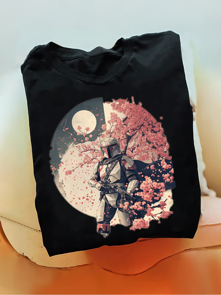 Men's Samurai Warrior Art Short-Sleeve T-Shirt