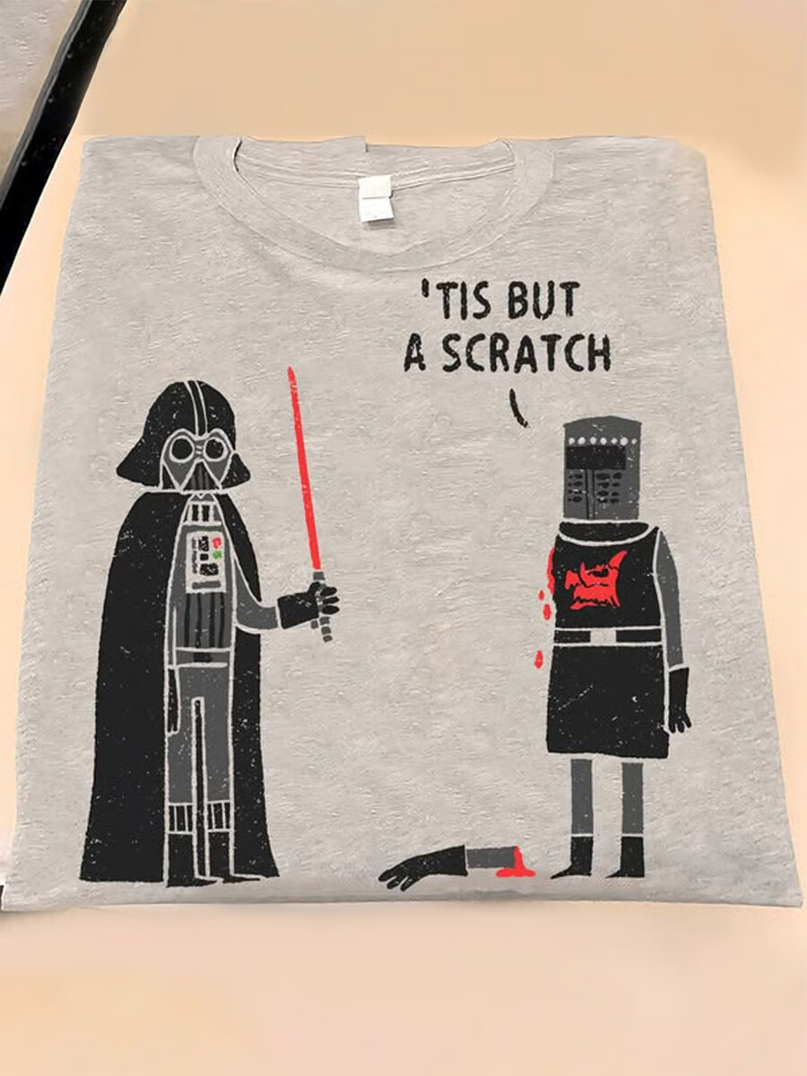 Men's Retro Planet Cartoon Print T-Shirt