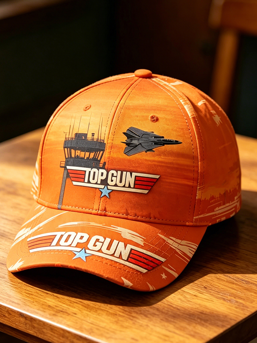 Aviation Inspired Fighter Jet Print Baseball Cap