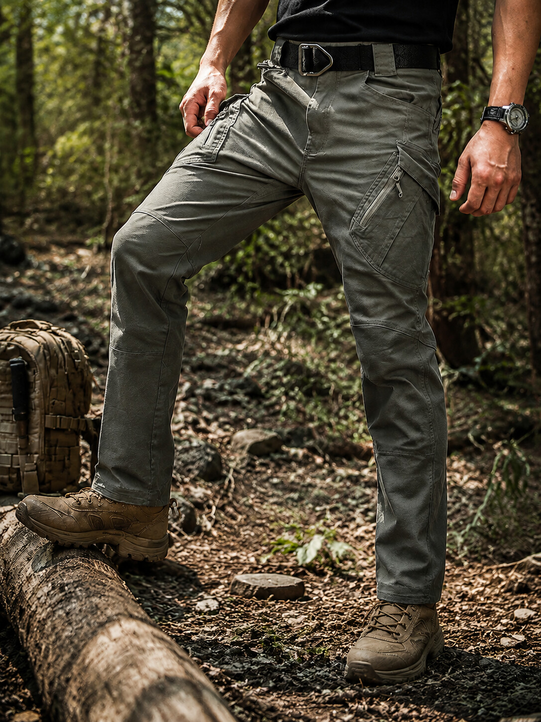 Men's Premium Multi-Pocket Cargo Pants - Tactical Cotton Trousers