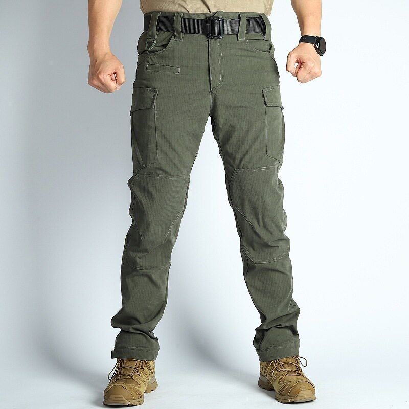 Men's Tactical Combat Lightweight Stretch Cargo Hiking Trousers