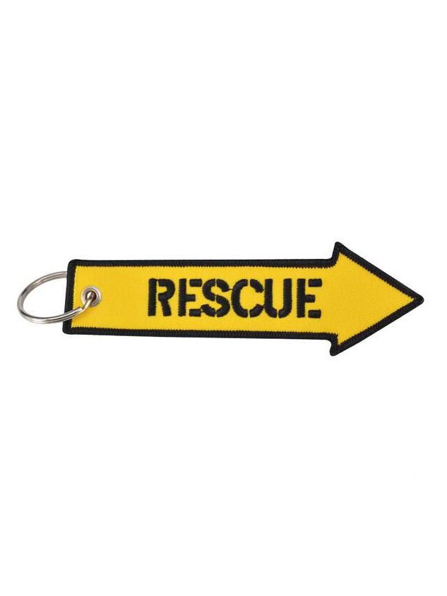Aviation-Themed Pilot Crew Commemorative Embroidered Phrases Pendant Keychain