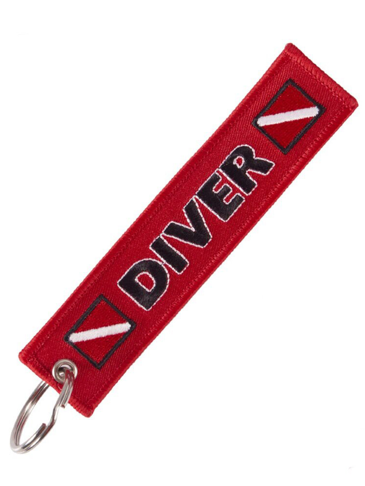 Aviation-Themed Pilot Crew Commemorative Embroidered Phrases Pendant Keychain