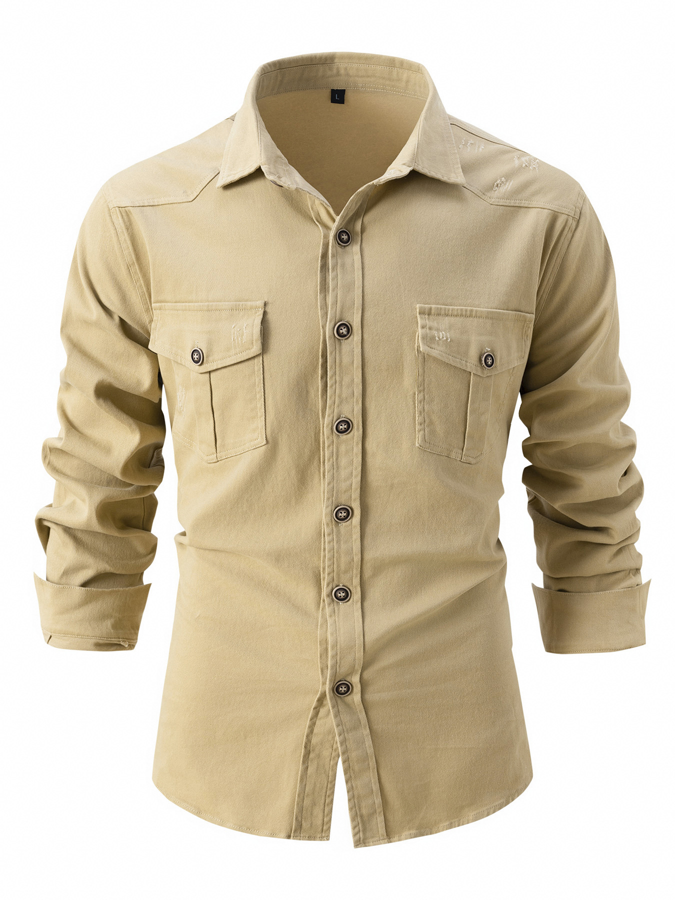 Heritage Utility Field Shirt – Rugged Cotton Canvas with Vintage Finish
