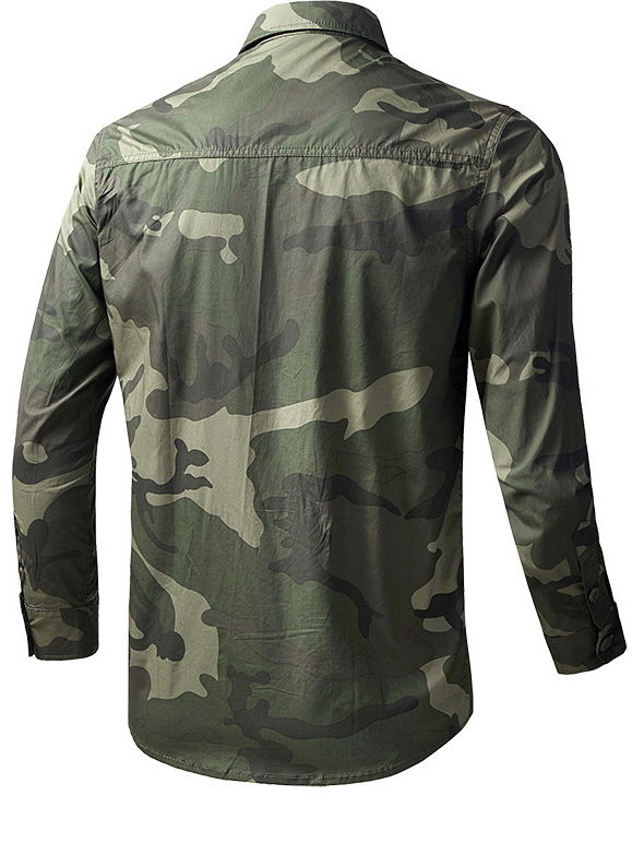 Rugged Camo Field Shirt – Durable Military-Inspired Utility Wear