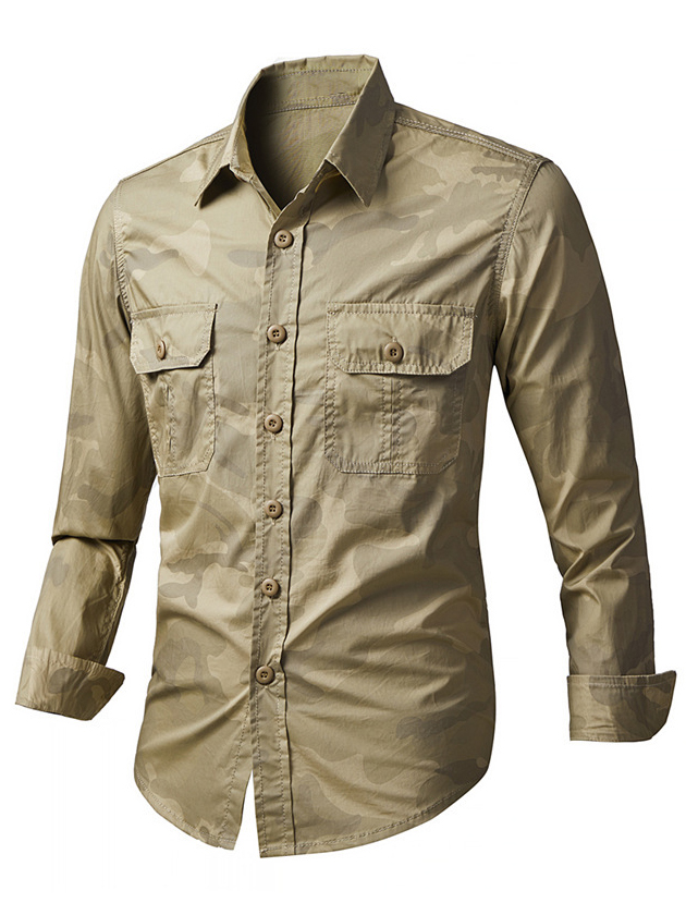 Rugged Camo Field Shirt – Durable Military-Inspired Utility Wear