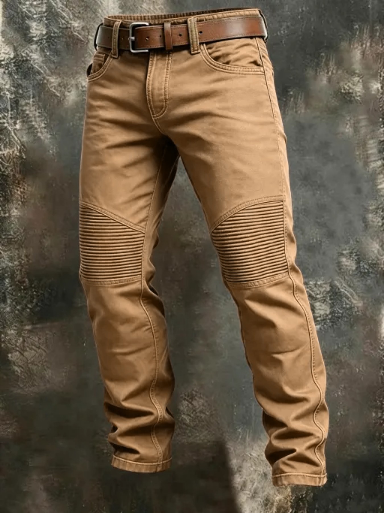 Men's Casual Slim Straight Paneled Workwear Cargo Pants