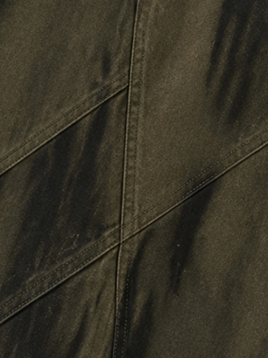 Men's Distressed Curved-Seam Work Pants