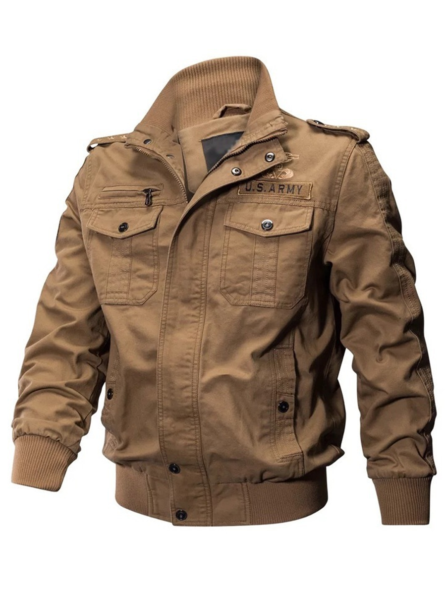 Men's Vintage WWII-Style Tactical Military Jacket