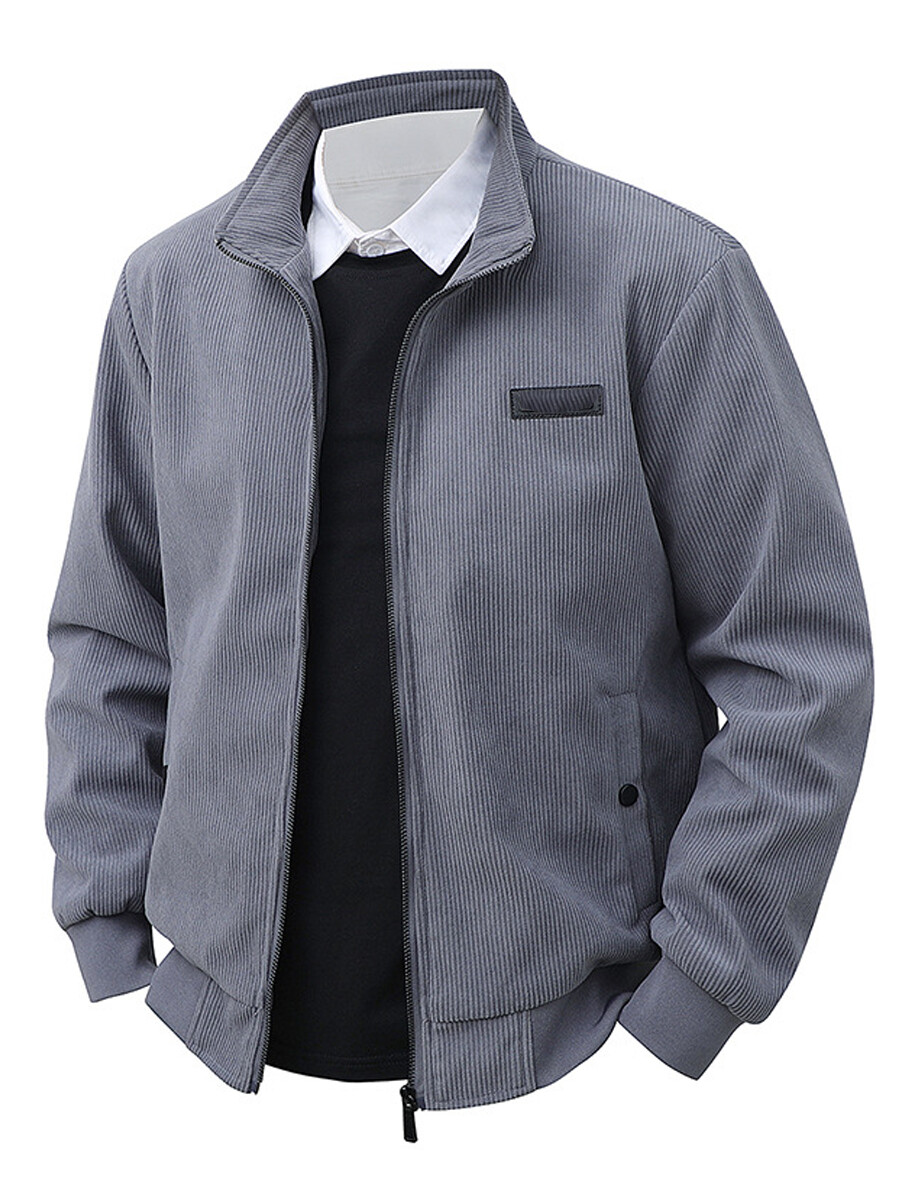 Men's Casual Corduroy Long-Sleeve Jacket