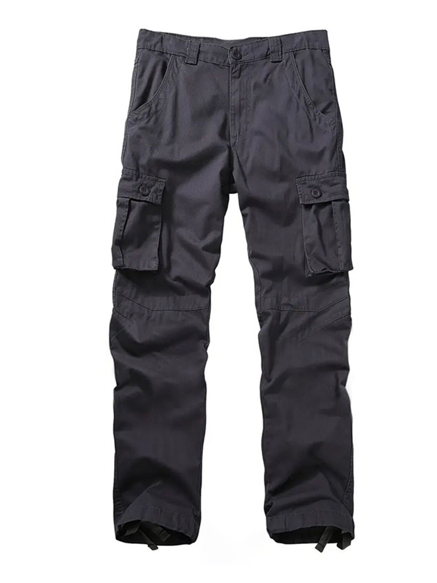 Men's Loose-Fit Durable Casual Cargo Pants with 3D Pockets