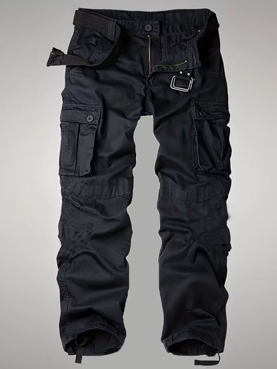 Men's Loose-Fit Durable Casual Cargo Pants with 3D Pockets