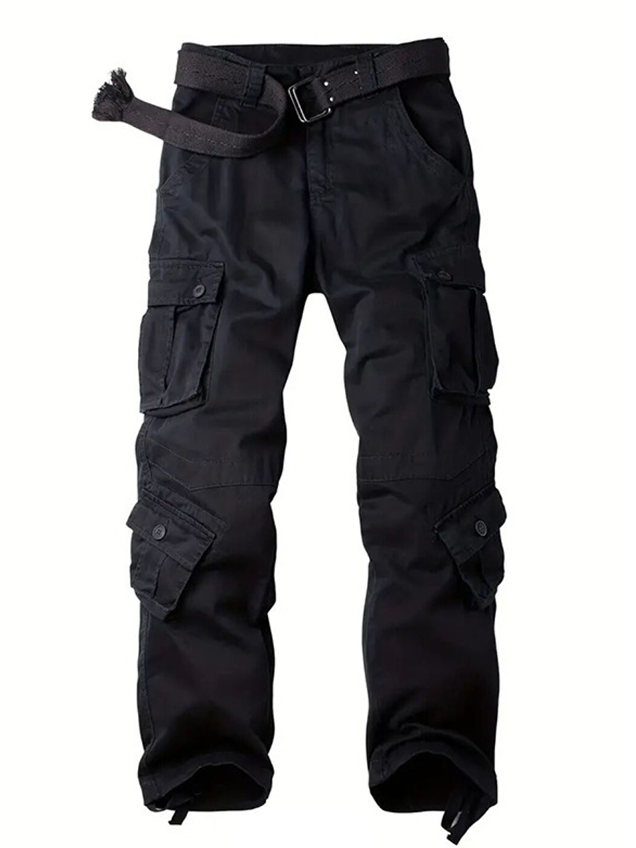 Men's Loose-Fit Durable Casual Cargo Pants with 3D Pockets