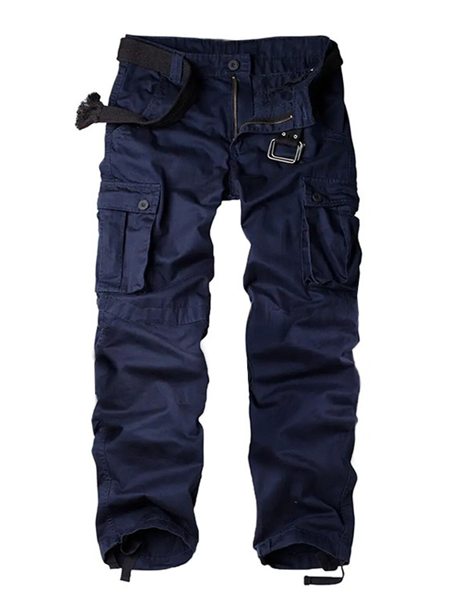 Men's Loose-Fit Durable Casual Cargo Pants with 3D Pockets
