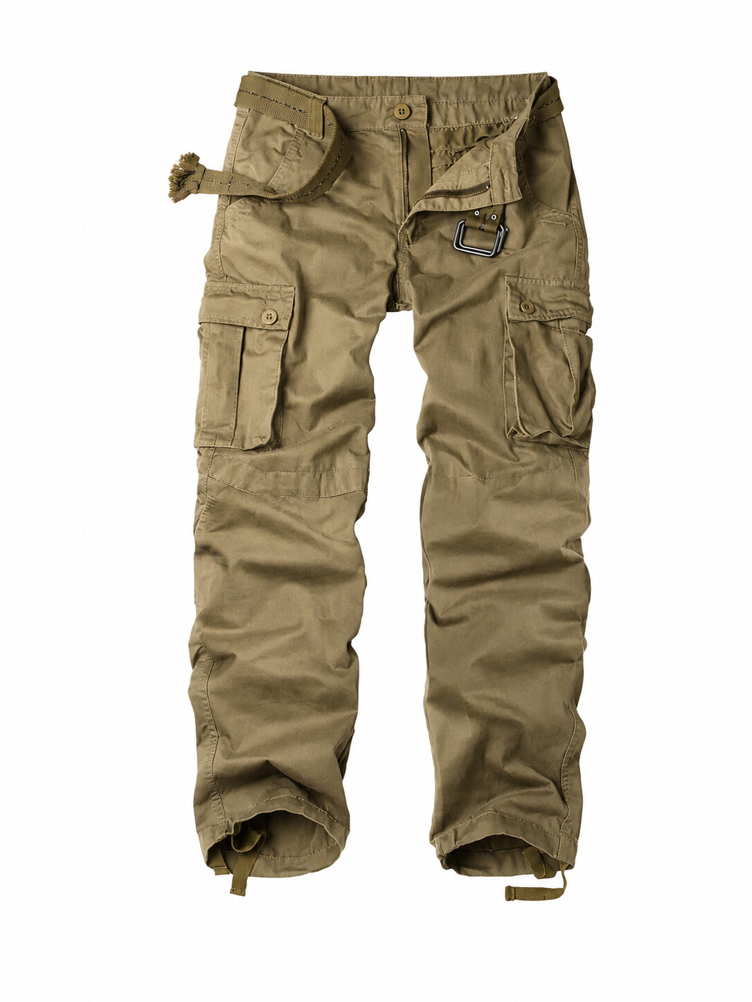 Men's Loose-Fit Durable Casual Cargo Pants with 3D Pockets