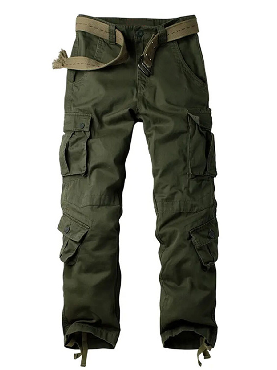 Men's Loose-Fit Durable Casual Cargo Pants with 3D Pockets