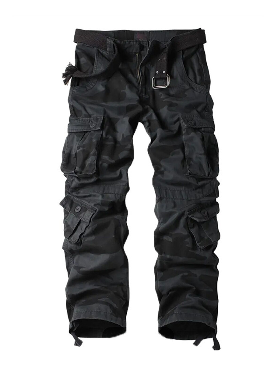 Men's Loose-Fit Durable Casual Cargo Pants with 3D Pockets