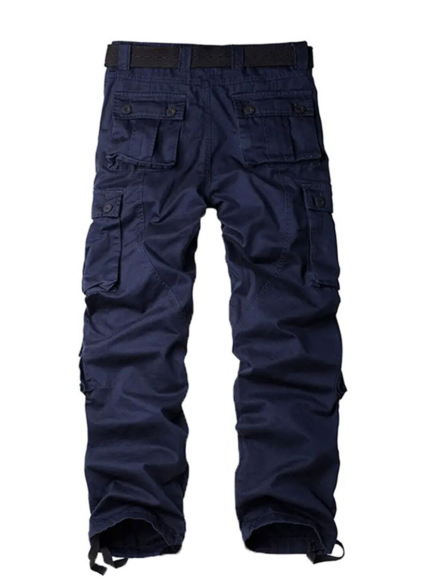 Men's Loose-Fit Durable Casual Cargo Pants with 3D Pockets