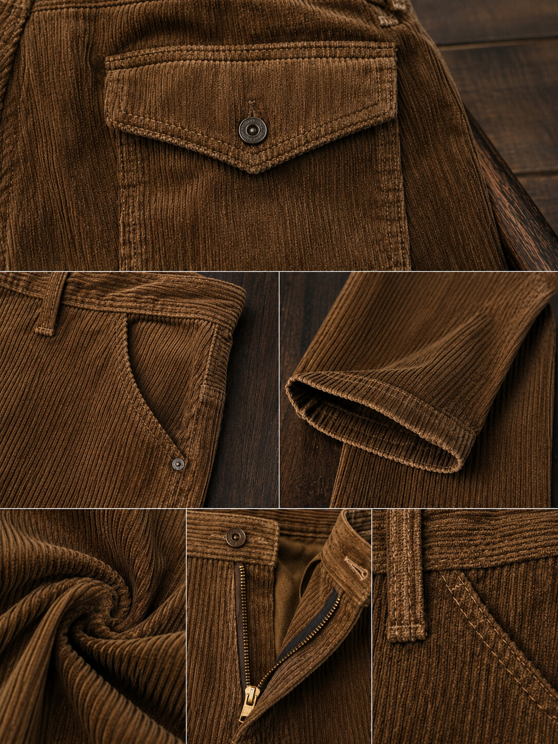 Men's Vintage 1920s Corduroy Work Trousers