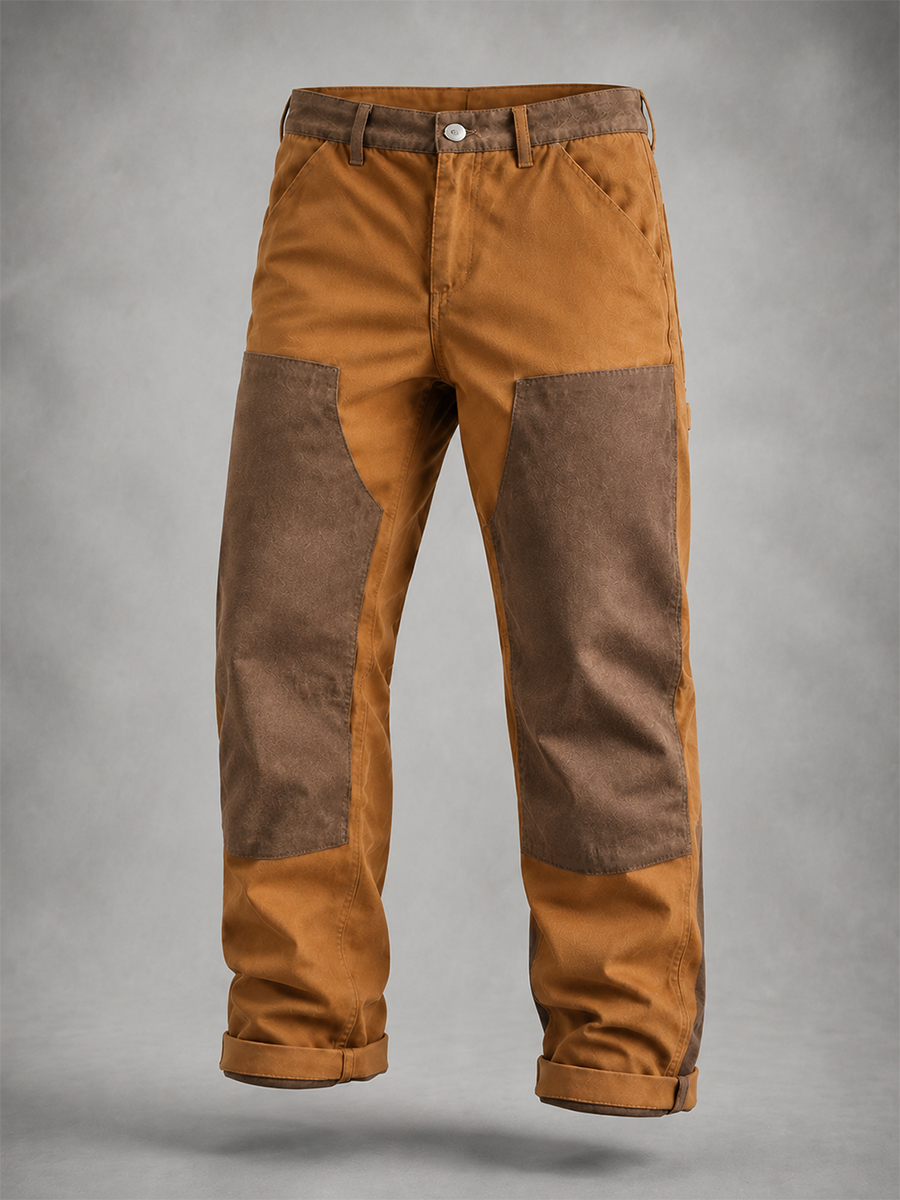 Men's Heavyweight Canvas Double-Knee Vintage Work Pants
