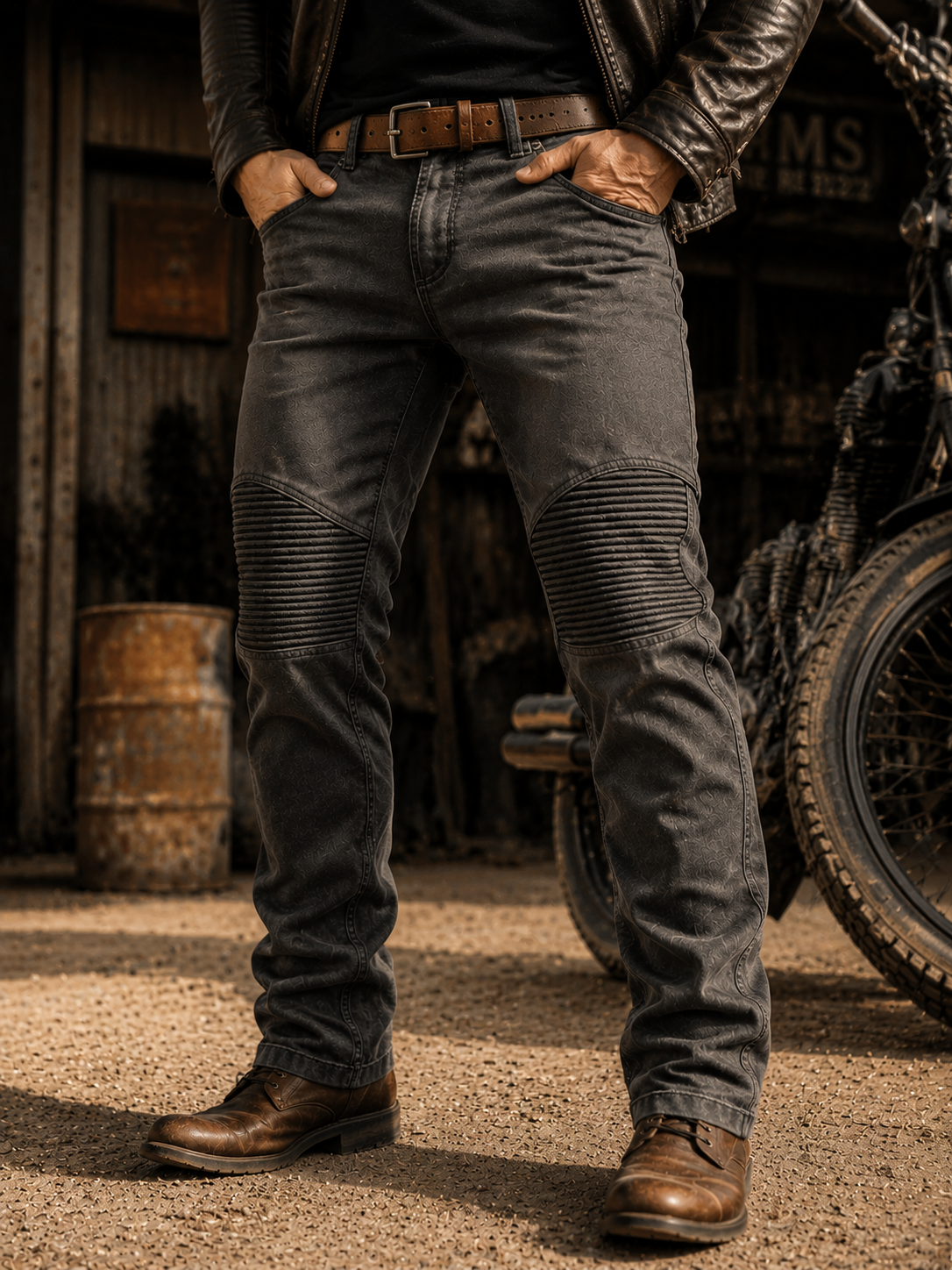Men's Casual Slim Straight Paneled Workwear Cargo Pants