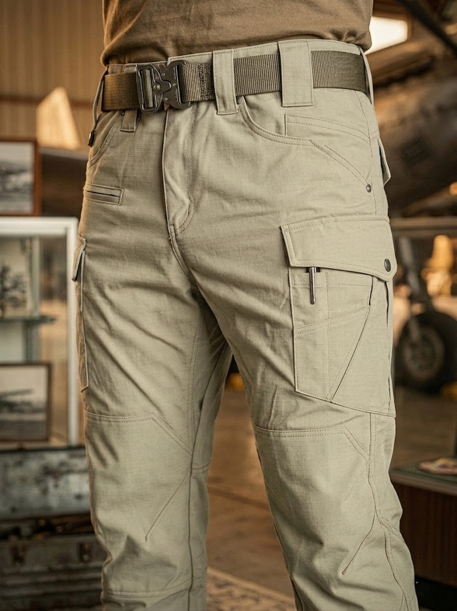 Men's Tactical Combat Lightweight Stretch Cargo Hiking Trousers