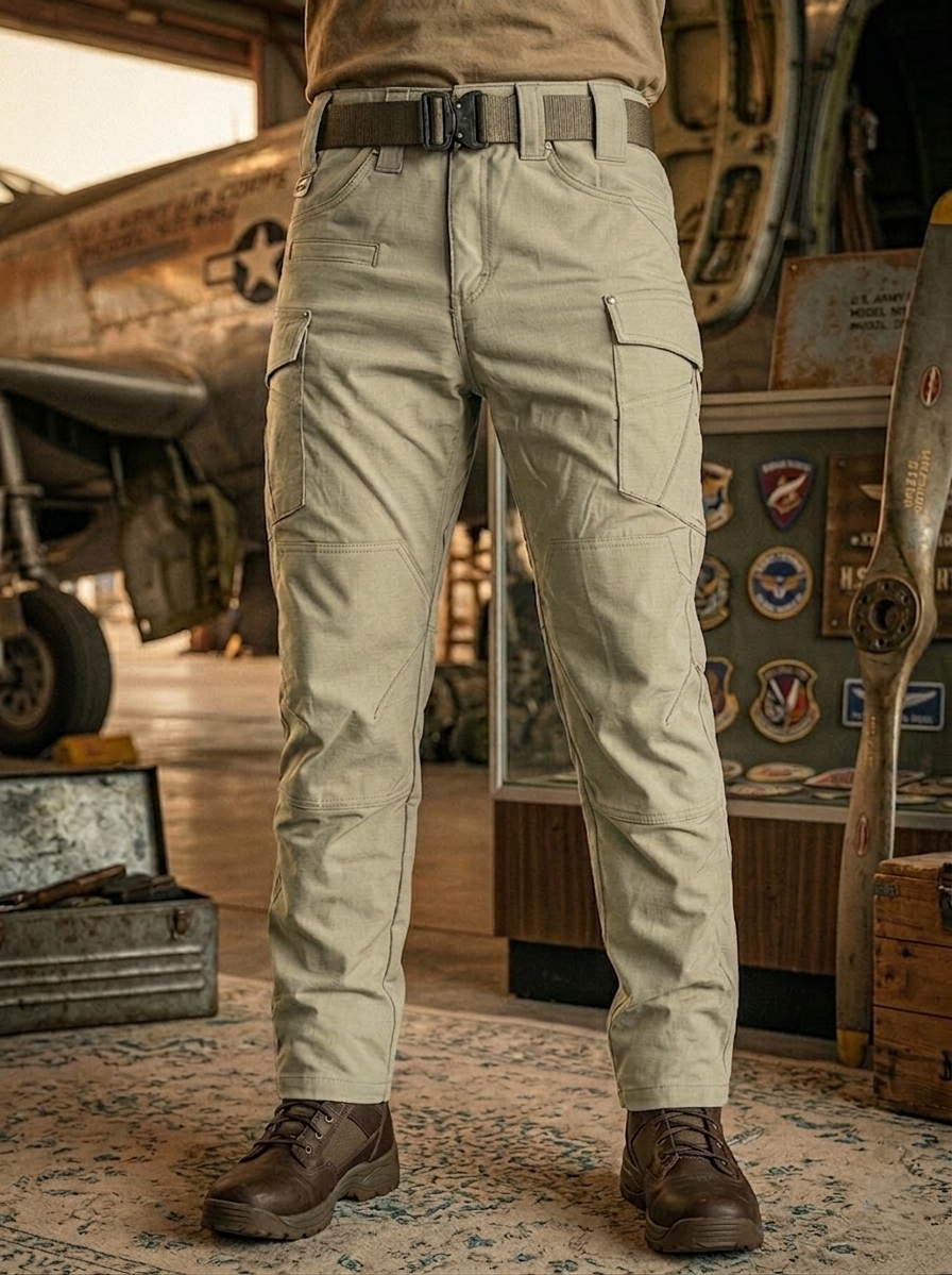 Men's Tactical Combat Lightweight Stretch Cargo Hiking Trousers