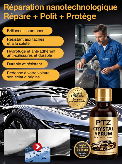 Liquide d'entretien et de brillance pour les rayures sur la carrosserie