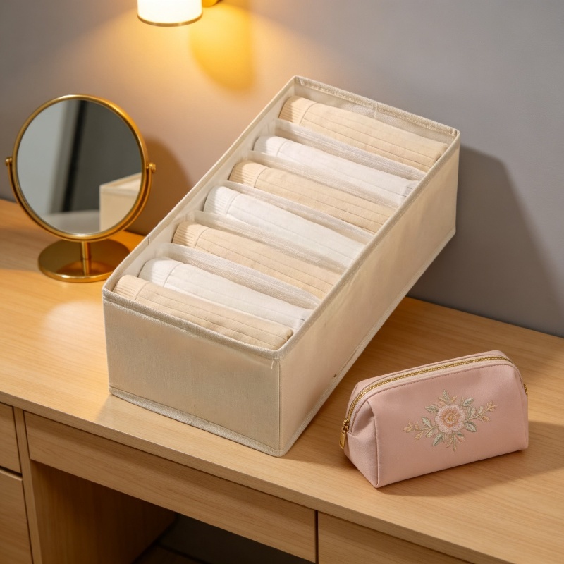 Boîte de rangement placard grande capacité respirante pratique