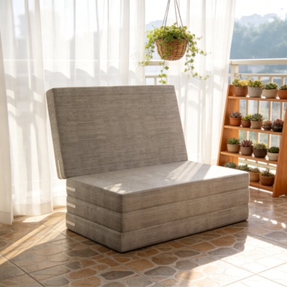 Thickened sponge mat floor four folding lunch break nap mattress lazy office tatami sleeping mat flo