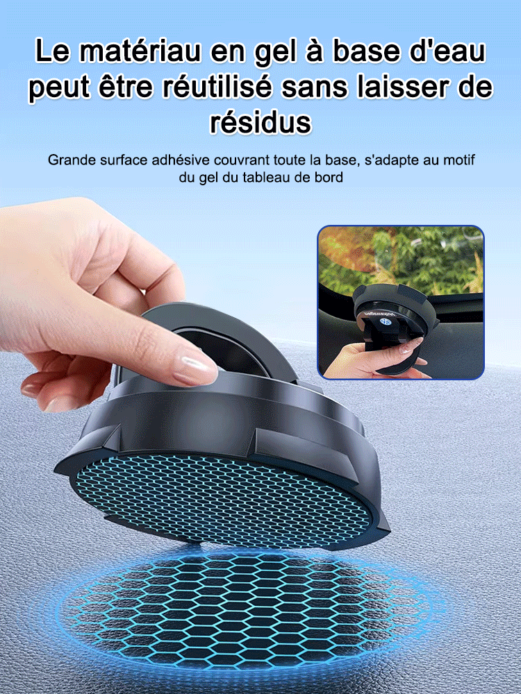 Console multifonction à ventouse intelligente avec support de téléphone de navigation